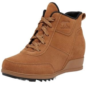 Sorel Evie Sport Lace Booties, Tan Waterproof Ankle Boots Women’s New Size 10